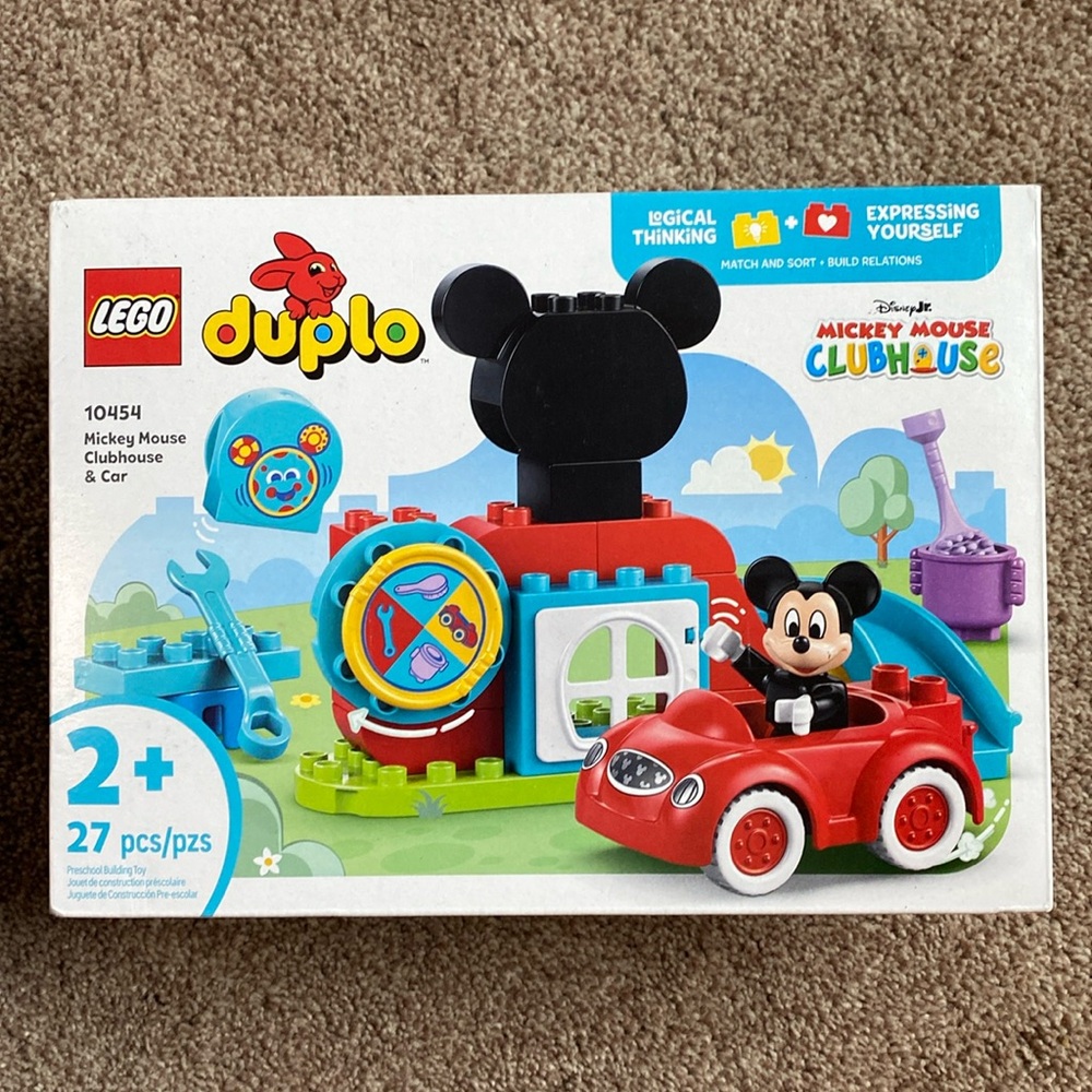 Lego Mickey Mouse Clubhouse and Car Building Set.